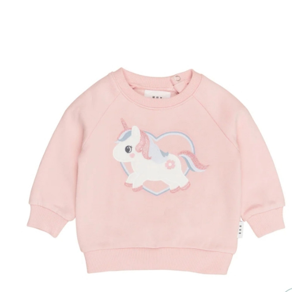 Huxbaby Pink Unicorn Sweatshirt